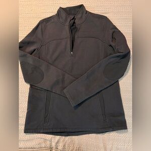 UA Women’s Navy Quarter Zip Tactical Pullover With Elbow Patches #1A